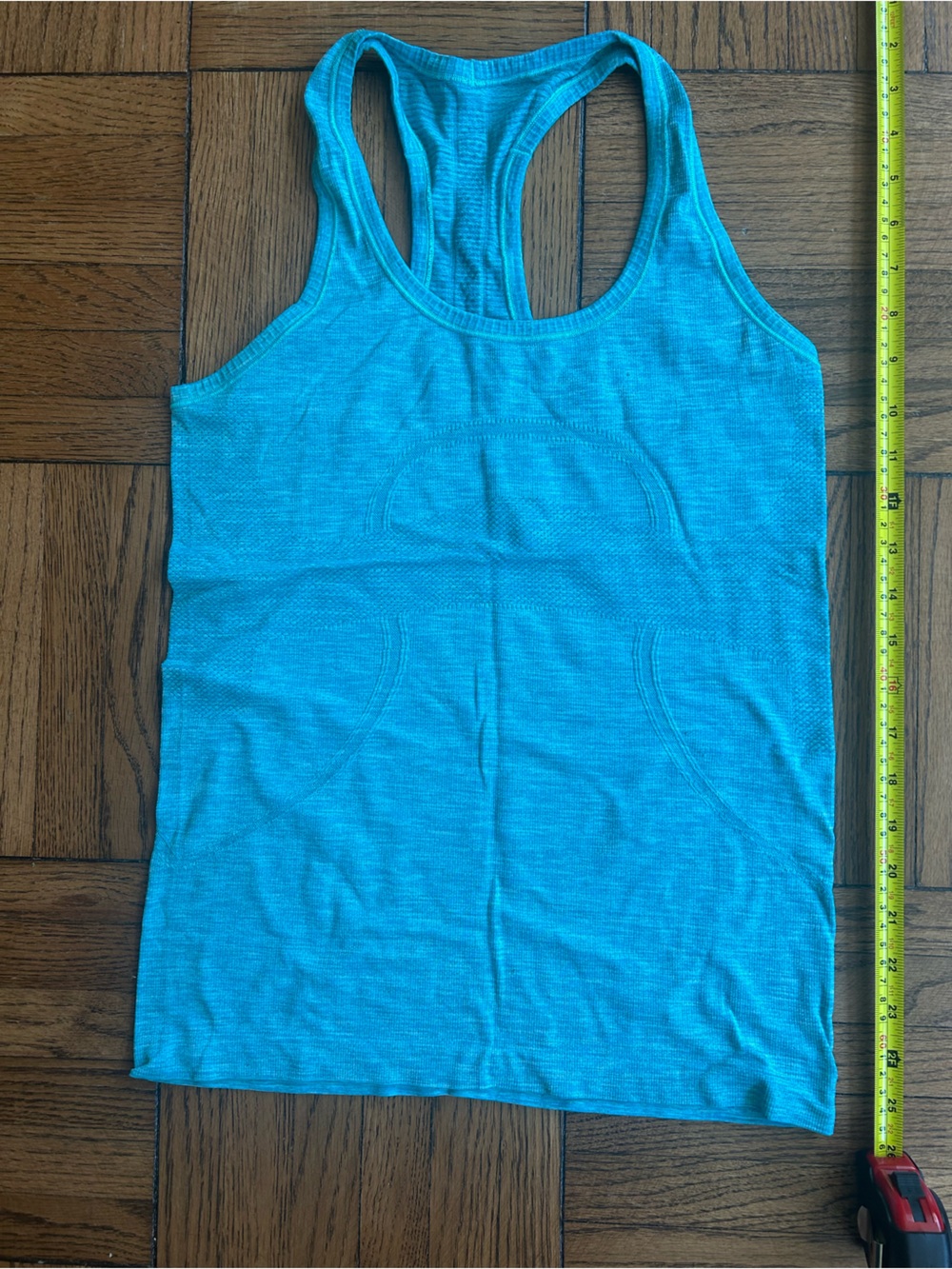 lululemon athletica swiftly tech turquoise racerback tank top